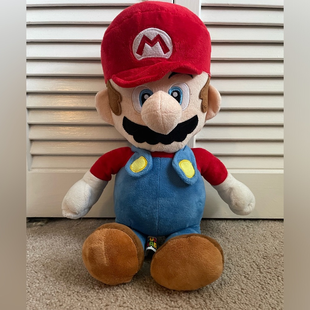 Super Mario Brothers 16” plush toy. EUC